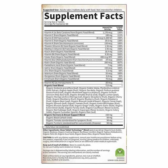 Women's Multi 40+ Whole Food Multivitamin, GOLM